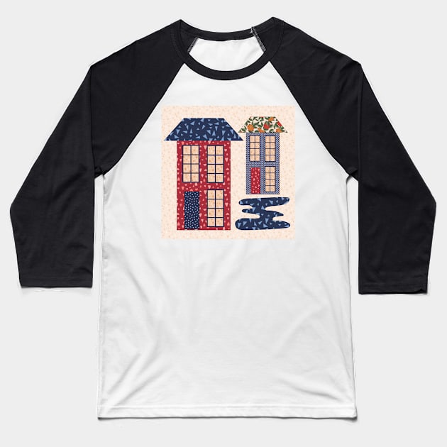 Home Sweet Home Baseball T-Shirt by FrancesPoff